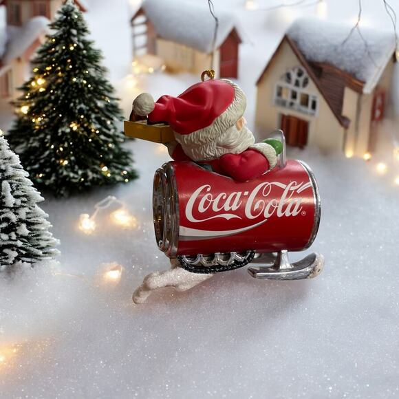 NIB Retired Dashing Through The Snow Coca Cola Christmas Ornament Sled 1995 Vtg. - Picture 7 of 7